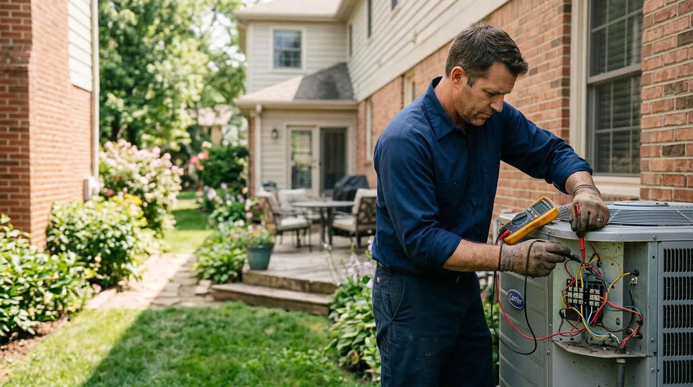 HVAC technician working near Cabot, PA